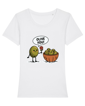 Olive You! | Lovely Puns White
