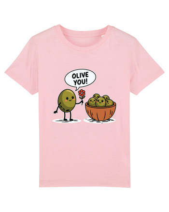 Olive You! | Lovely Puns Cotton Pink