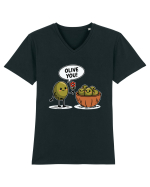 Olive You! | Lovely Puns Tricou mânecă scurtă guler V Bărbat Presenter