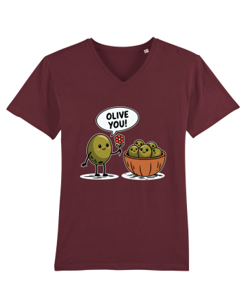 Olive You! | Lovely Puns Burgundy