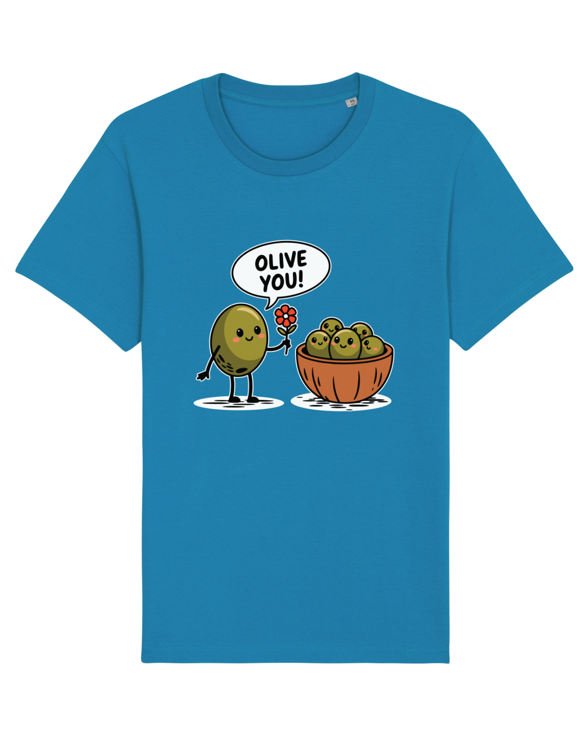 Tricou mânecă scurtă Unisex Rocker Azur