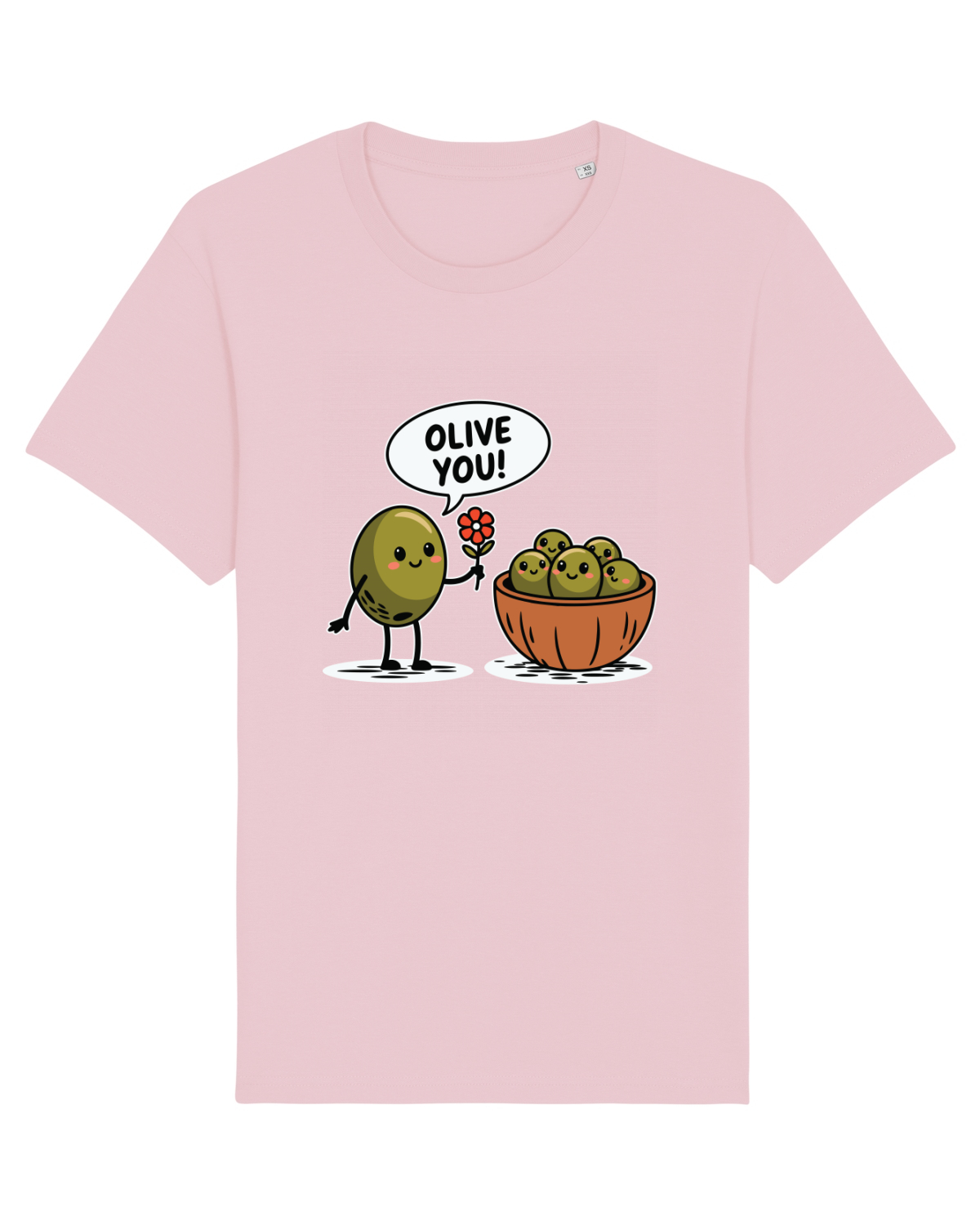 Tricou mânecă scurtă Unisex Rocker Cotton Pink