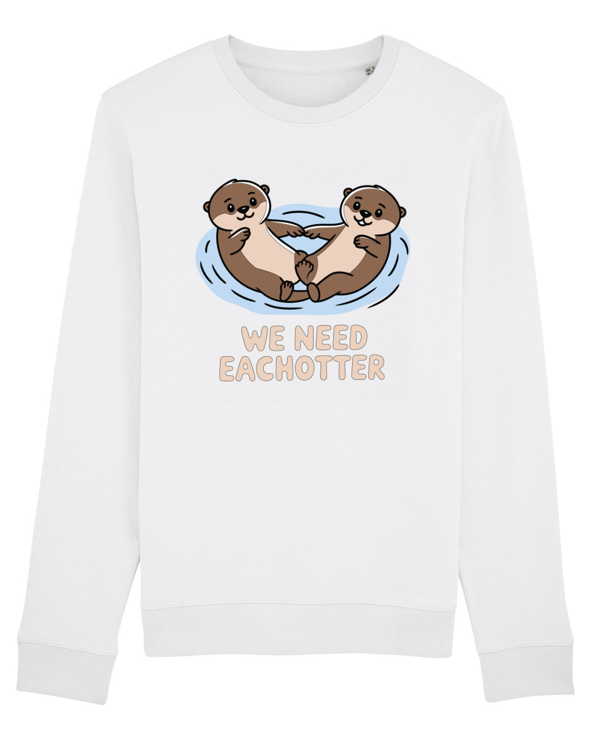 Bluză mânecă lungă Unisex Rise White