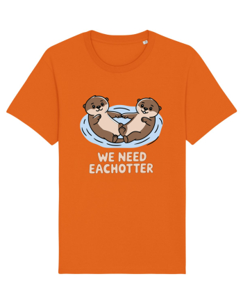 We Need Eachotter | Valentine's Puns Bright Orange