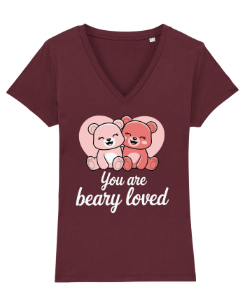 You Are Beary Loved Burgundy