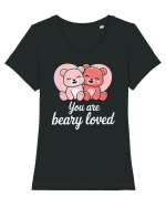 You Are Beary Loved Tricou mânecă scurtă guler larg fitted Damă Expresser