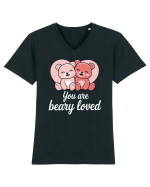You Are Beary Loved Tricou mânecă scurtă guler V Bărbat Presenter