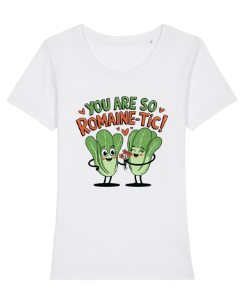 You Are So Romaine-tic! White