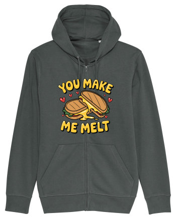 You Make Me Melt | Cute Valentine's Pun Anthracite