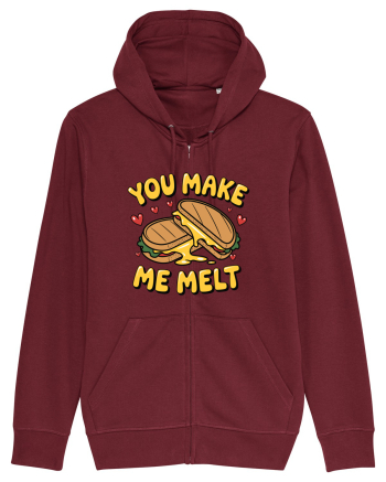 You Make Me Melt | Cute Valentine's Pun Burgundy
