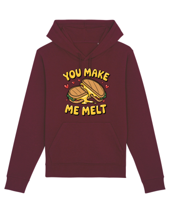 You Make Me Melt | Cute Valentine's Pun Burgundy