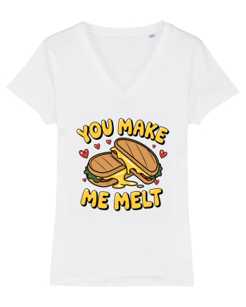 You Make Me Melt | Cute Valentine's Pun White