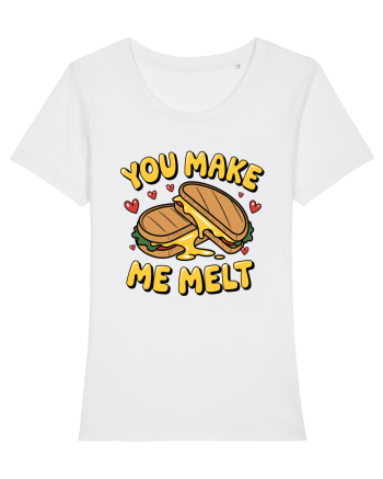 You Make Me Melt | Cute Valentine's Pun White