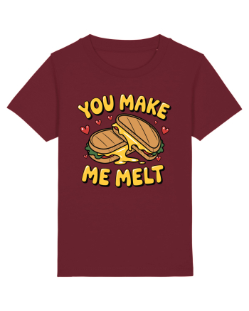 You Make Me Melt | Cute Valentine's Pun Burgundy