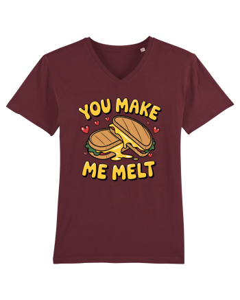 You Make Me Melt | Cute Valentine's Pun Burgundy