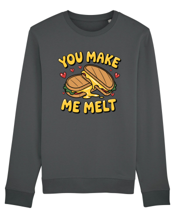 You Make Me Melt | Cute Valentine's Pun Anthracite
