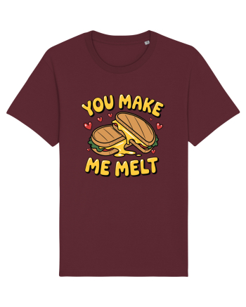 You Make Me Melt | Cute Valentine's Pun Burgundy