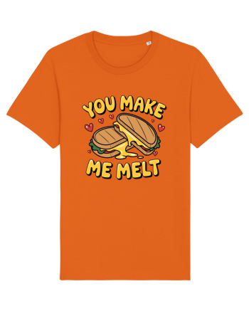 You Make Me Melt | Cute Valentine's Pun Bright Orange