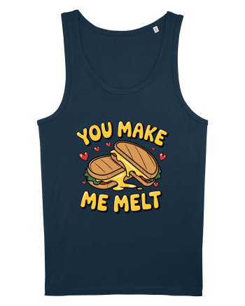 You Make Me Melt | Cute Valentine's Pun Navy