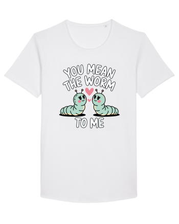 You Mean The Worm To Me | Kawaii Cute Puns White