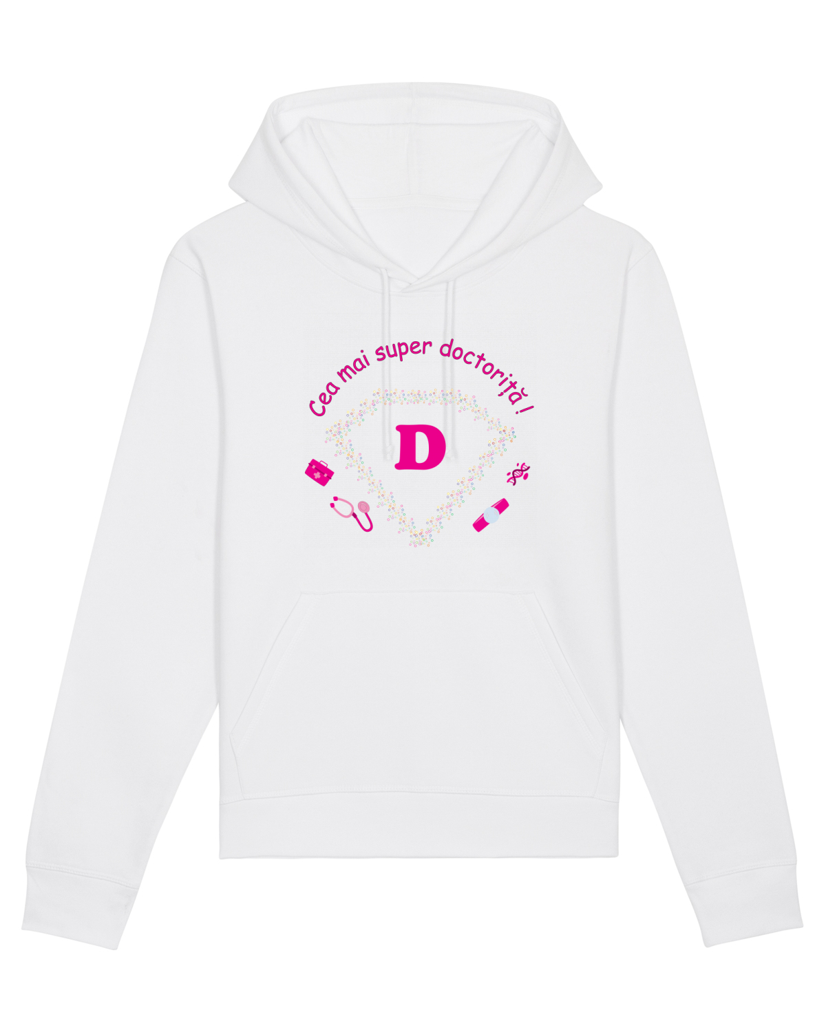 Hanorac Unisex Drummer White