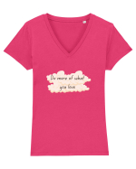 Do what you love Tricou mânecă scurtă guler V Damă Evoker