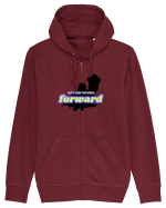 KEEP MOVING Hanorac cu fermoar Unisex Connector