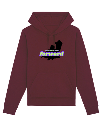KEEP MOVING Burgundy