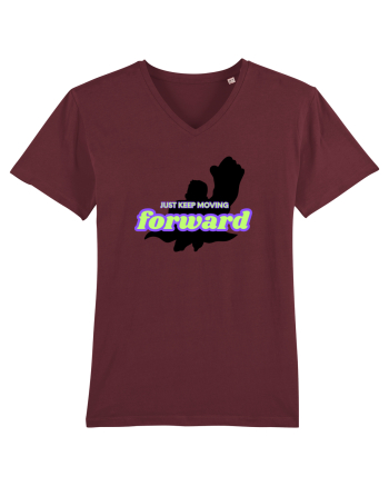 KEEP MOVING Burgundy