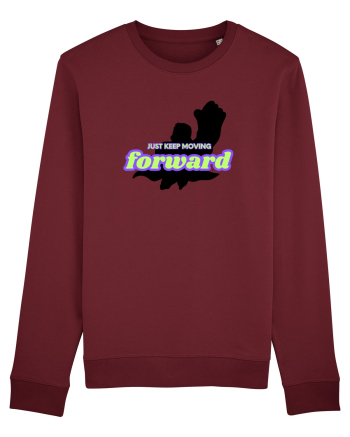 KEEP MOVING Burgundy
