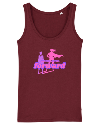 KEEP MOVING Burgundy