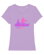 KEEP MOVING Tricou mânecă scurtă guler larg fitted Damă Expresser