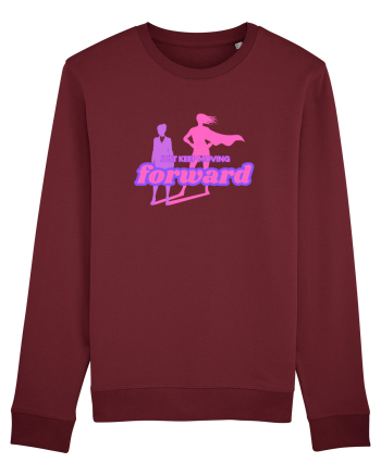 KEEP MOVING Burgundy