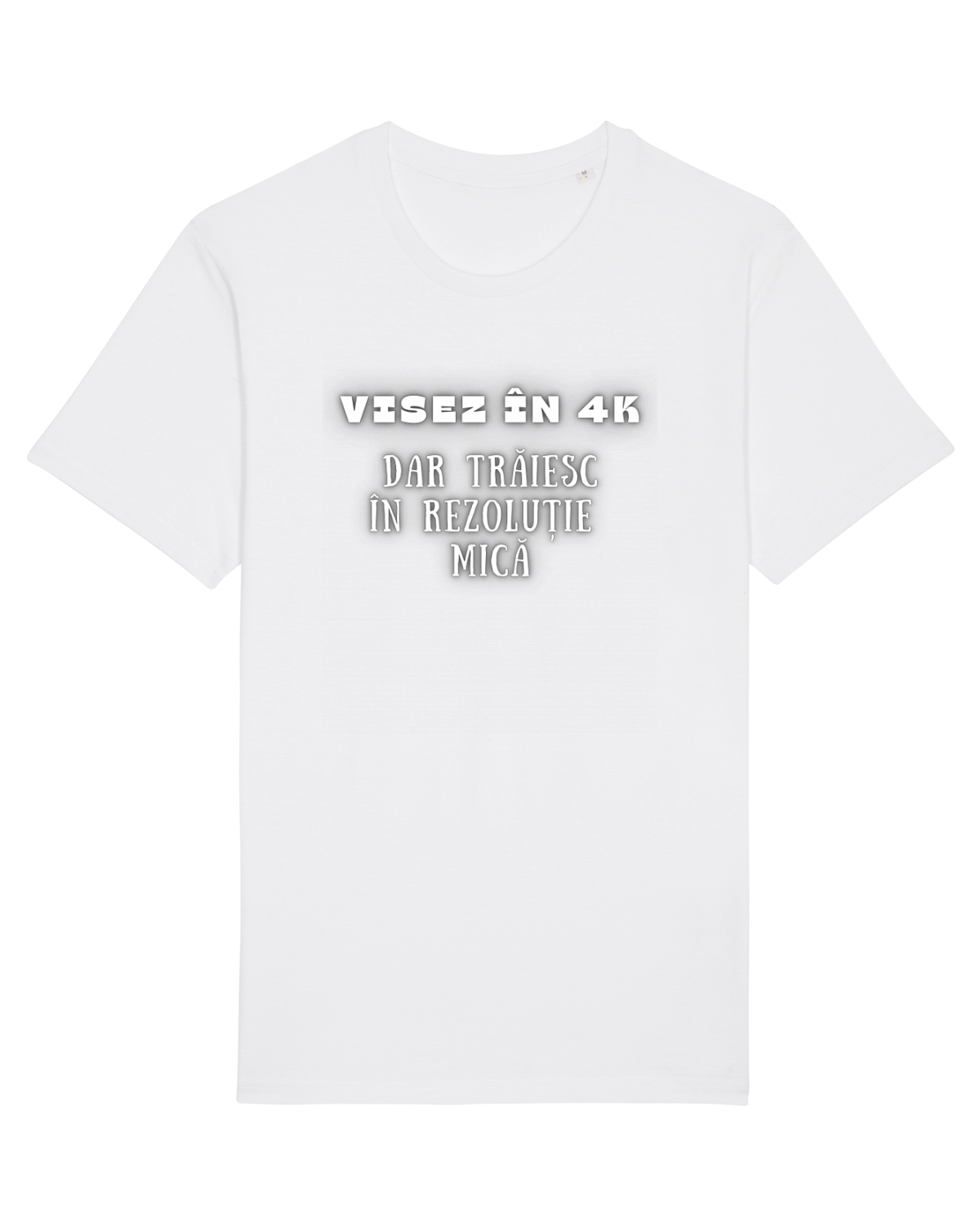 Tricou mânecă scurtă Unisex Rocker White