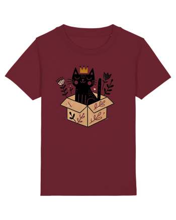 Pisica în cutie Burgundy