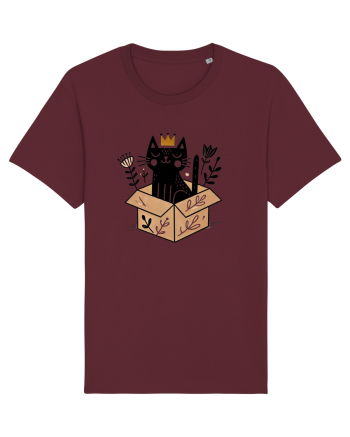 Pisica în cutie Burgundy