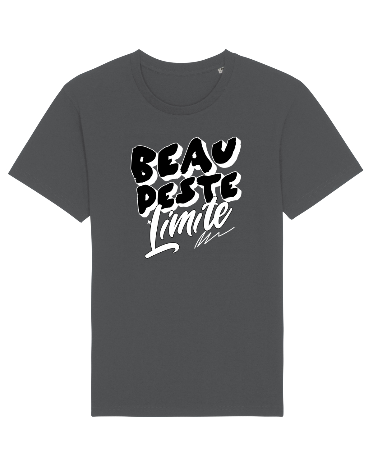 Tricou mânecă scurtă Unisex Rocker Anthracite