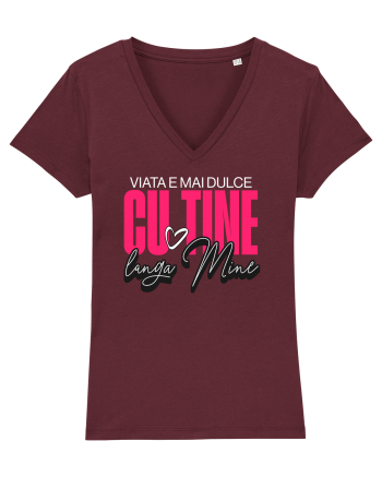 Dragobete & Valentine's Day - Viața e mai dulce cu tine lângă mine Burgundy