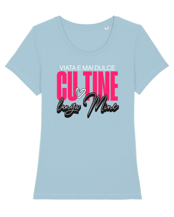 Dragobete & Valentine's Day - Viața e mai dulce cu tine lângă mine Sky Blue