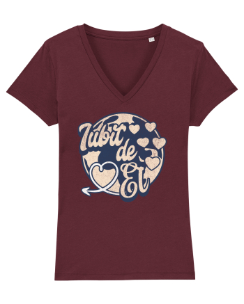 Iubit de el - Dragoste Dragobete Valentine's Day  Burgundy