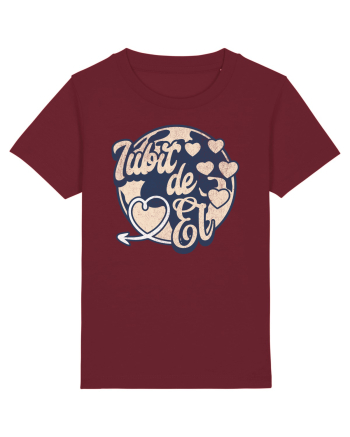 Iubit de el - Dragoste Dragobete Valentine's Day  Burgundy