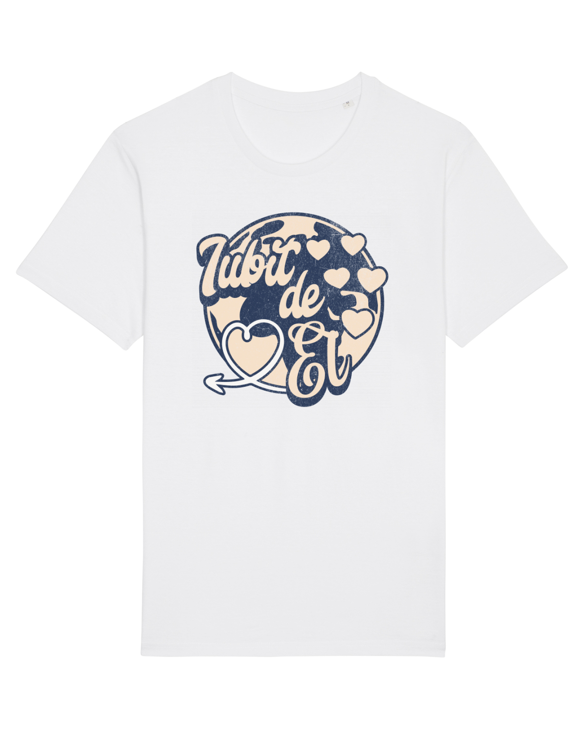 Tricou mânecă scurtă Unisex Rocker White