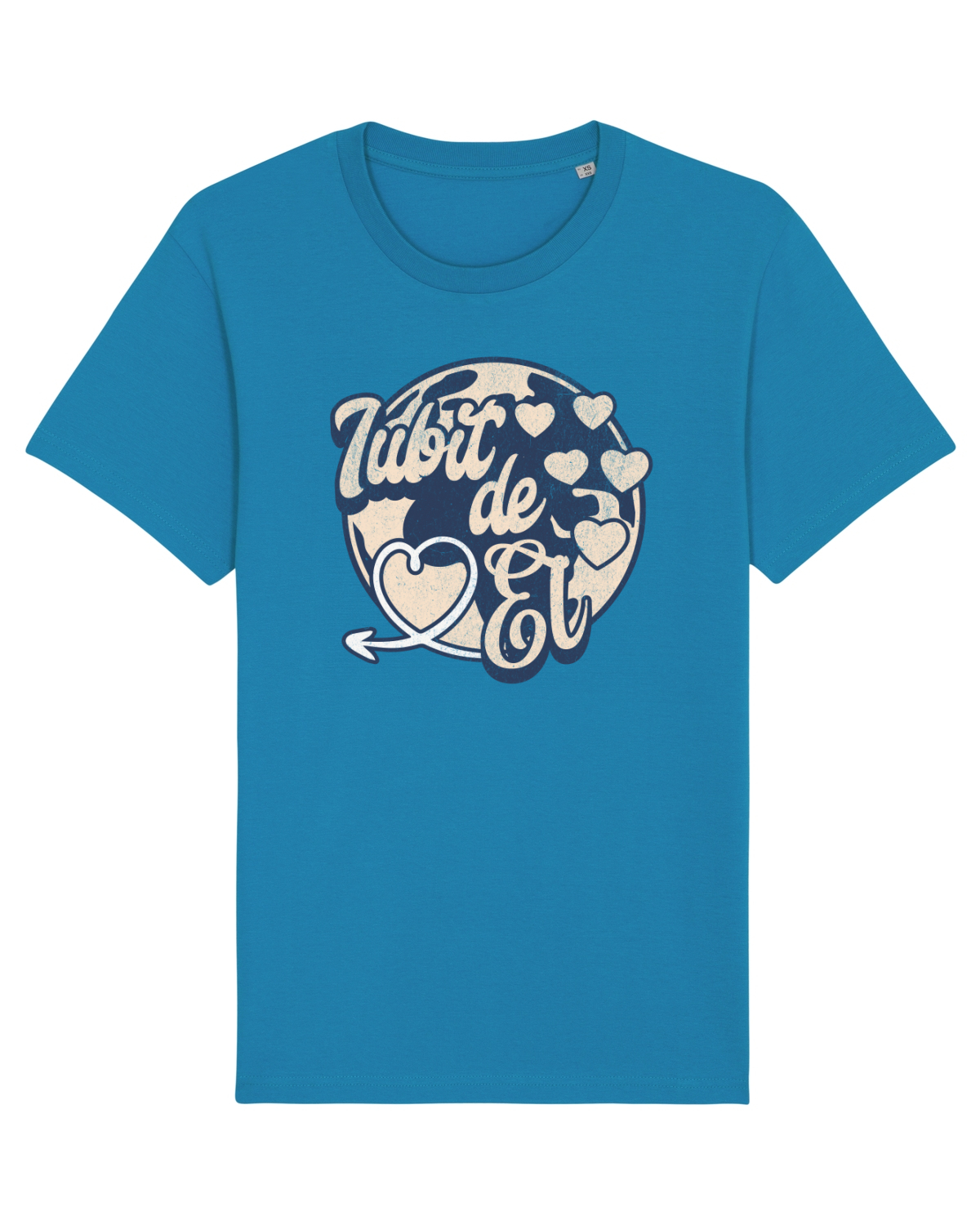 Tricou mânecă scurtă Unisex Rocker Azur