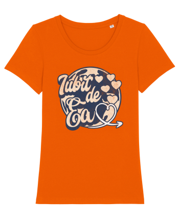 Iubit de ea - Dragoste Dragobete Valentine's Day  Bright Orange
