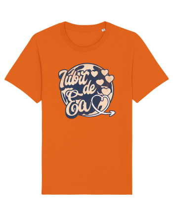 Iubit de ea - Dragoste Dragobete Valentine's Day  Bright Orange
