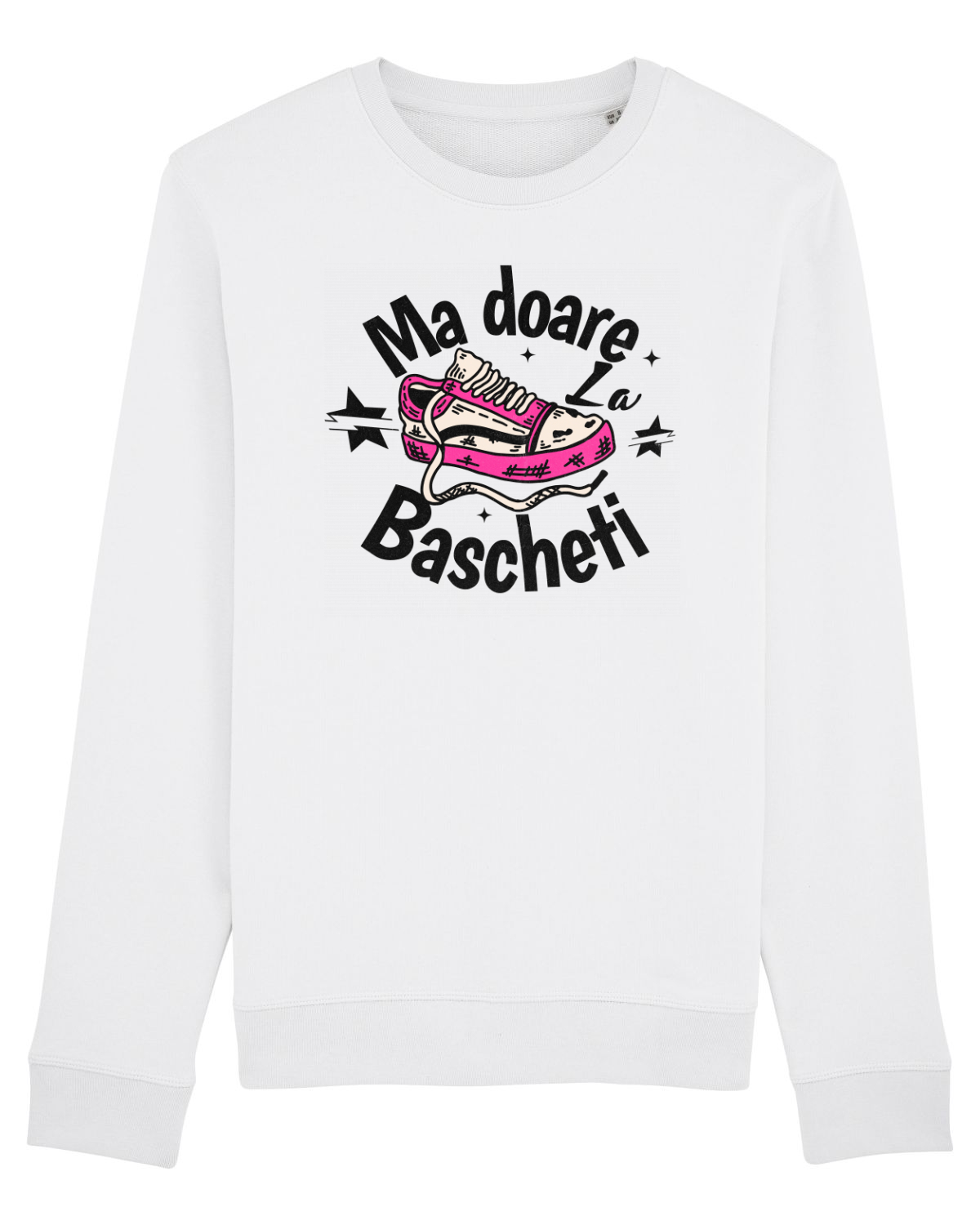 Bluză mânecă lungă Unisex Rise White