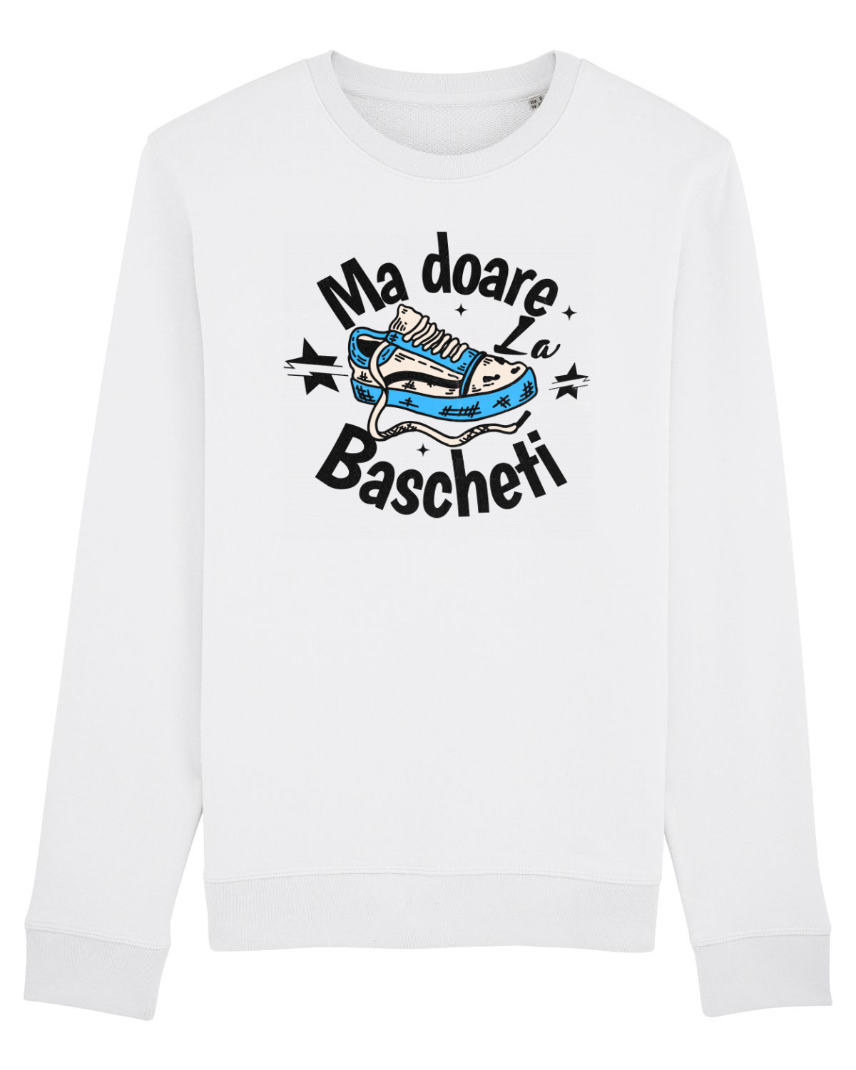 Bluză mânecă lungă Unisex Rise White