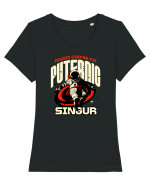 Motivational - Învață să fii puternic singur  Tricou mânecă scurtă guler larg fitted Damă Expresser