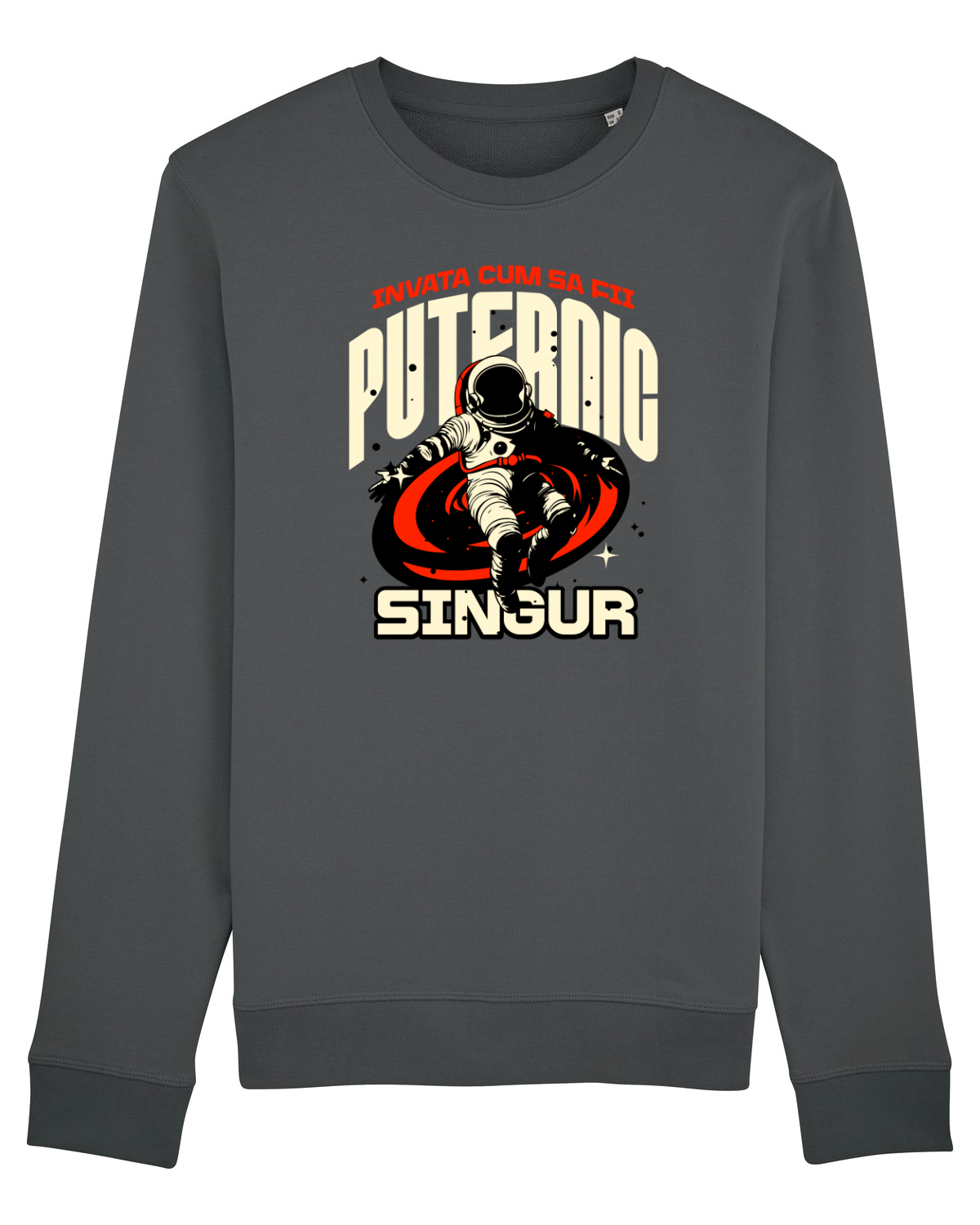 Bluză mânecă lungă Unisex Rise Anthracite