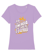 Motivatie- Tu sa fii energia pe care vrei s-o atragi Tricou mânecă scurtă guler larg fitted Damă Expresser